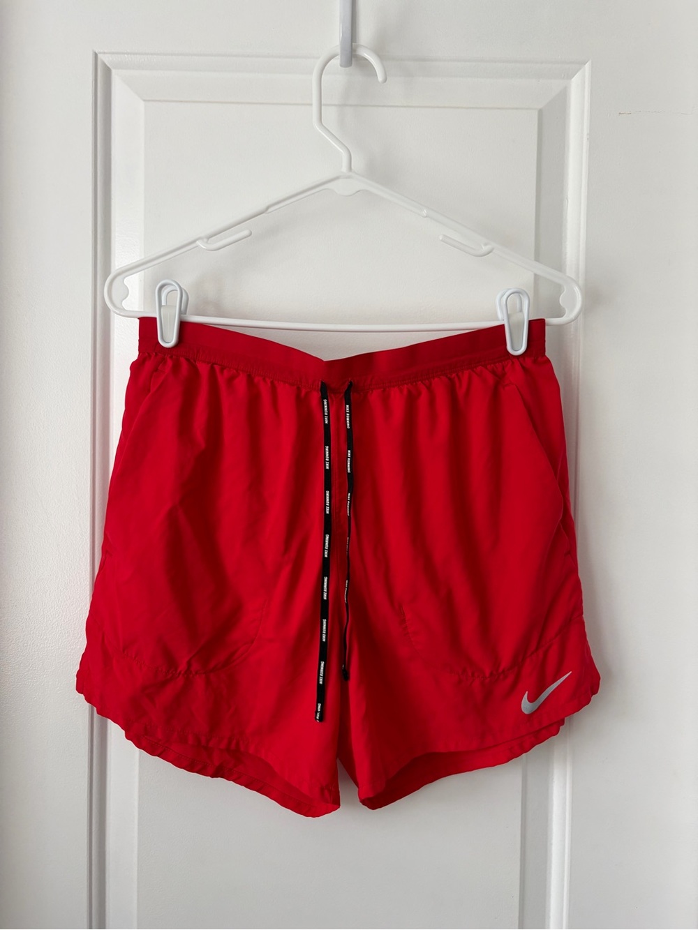 Nike Men’s Red Running Shorts with Built-in Liner - Size M